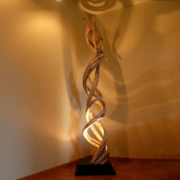Stehlampe Holz Liana