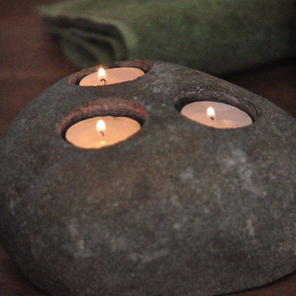 Kerzenhalter Riverstone 3er